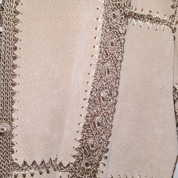 Vintage Suede Crocheted Jacket - Picture 2 of 7